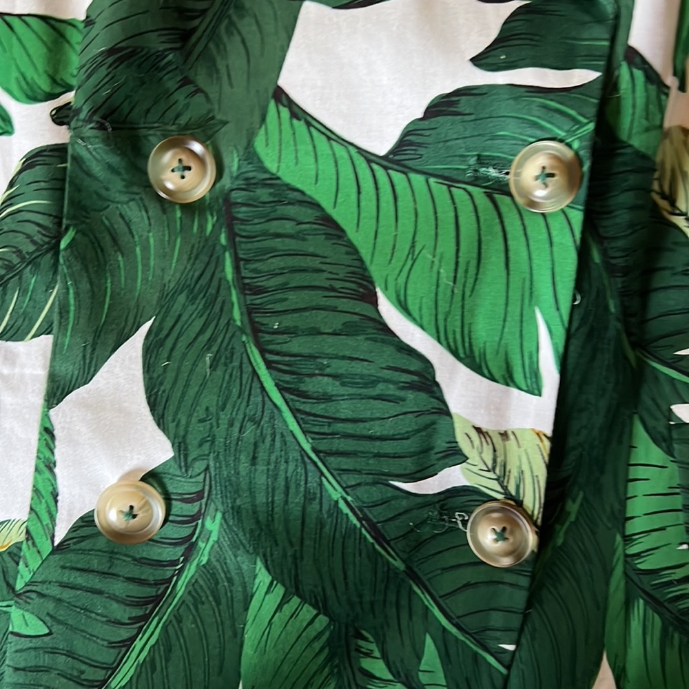 Women’s Palm Tree Print Blazer Size XL. - Picture 6 of 8